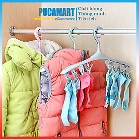 Mua Móc Phơi Quần Áo  Tất  Móc 8 Kẹp - Móc Quần Áo Đồ Sơ Sinh Cho Bé Đa Năng - Hàng Loại 1 - PucaMart