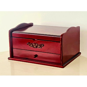 Mua Hộp Nữ Trang Gỗ Có Gương Sang Trọng 27x20.5cm - Hàng VN Xuất Khẩu
