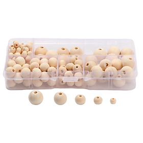 50Pc Loose Wooden Beads Spacer Charms Jewelry Making Beads for DIY Bracelets