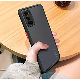 Ốp lưng trong nhám viền Shield Matte Color bảo vệ camera cho OPPO Reno 4