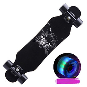 Ván trượt Phát Sáng Dài 80*20cm Thể Thao Mặt Nhám Mẫu LONGBOARD Cao Cấp