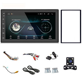 Màn hình cảm ứng LCD Full HD 1080 Android 9.1 7 inch có tiếng Việt lắp chung cho nhiều dòng xe - Tích hợp Bluetooth, Wifi, module GPS và Camera lùi 4 LED AnZ