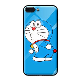 Ốp kính cho iPhone 8 Plus mẫu ĐÔREMON 1 - Hàng chính hãng