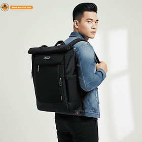 Balo Du Lịch Chống Nước Xbags Dark Bear 1202 – Balo Cao Cấp Nắp Cuộn, Đựng Laptop 17 Inch, Thiết Kế Hiện Đại Sang Trọng!