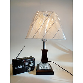Mua Table Lamp - Đèn ngủ Gỗ Pha Lê - Có Chiết Áp Tăng Giảm Độ Sáng - Đèn kèm bóng