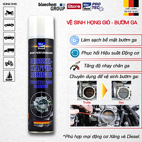 Dung dịch Bluechem Vệ sinh Họng gió - Bướm ga (Throttle Body Cleaner) 280ml