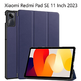 Bao Da Cover Dành Cho Xiaomi Redmi Pad SE 11 Inch 2023 Hỗ Trợ Smart Cover Máy Tính Bảng
