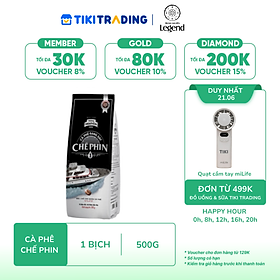 Trung Nguyên Legend - Cà phê rang xay Chế phin 1 - Bịch 500gr