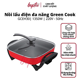 Mua Nồi lẩu nướng điện  bếp nướng đa năng tiện lợi 5 Lít Green Cook GCEH30 - Hàng chính hãng