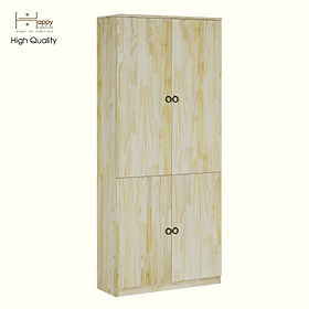 Mua HAPPY FURNITURE   Gỗ tự nhiên   Kệ sách 4 cánh mở - YANNA   KSA_061   80cm x 30cm x 180cm