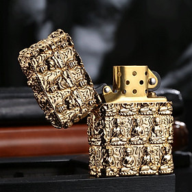 Mua Vỏ Hột Quẹt Bật Lửa Xăng Đá Zorro Z91167 Họa Tiết Hình Tượng Phật 3D