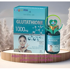 Viên Uống Trắng Da  GLUTATHIONE 1000 MG  DR.SKINCARE - Hộp 30 viên - Làm đẹp da, trắng da, mờ nám