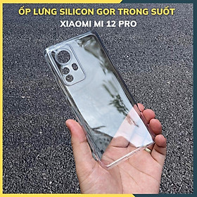 Ốp lưng mi 12 pro silicon trong suốt chính hãng GOR bảo vệ camera phụ kiện huỳnh tân store - Hàng nhập khẩu