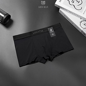Quần boxer nam, combo quần lót đùi nam cao cấp chất thun lạnh kháng khuẩn co giãn 4 chiều phong cách nam tính - LOCATSE - - Đen - 2XL