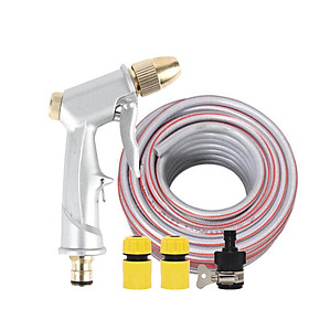 Mua Bộ dây vòi xịt nước rửa xe tưới cây loại 20m 206701-1 đầu đồng cút nối đen
