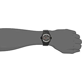Casio Men's G-Shock AWG-M100-1ACR Tough Solar Atomic Black Resin Sport Watch