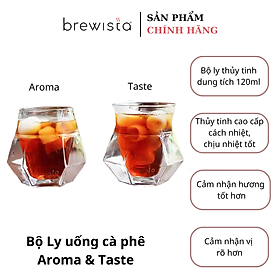 Mua Ly thủy tinh 2 lớp Brewista Double Wall Glass Aroma & Taste cup 120ml - 2 chiếc