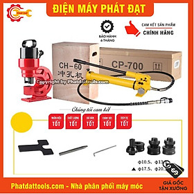 Bộ Máy Đột Lỗ Thủy Lực CH60 + Bơm Tay CP700