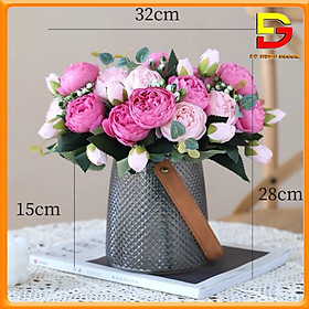 Mua Bình Hoa Thuỷ Tinh Có Quai Độc Đáo Lọ Hoa Để Bàn Phong Cách Bắc Âu Trang Trí Nhà Cửa DG-104