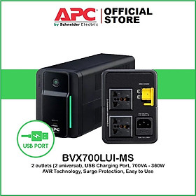Mua Bộ lưu điện UPS APC BVX700LUI-MS 360W-700VA - Bảo hành 2 năm - Hàng chính hãng