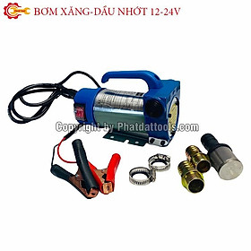 Máy bơm hút nhiên liệu xăng,dầu 12V-24V-Bảo hành 6 tháng