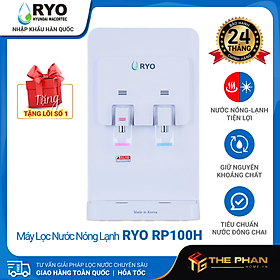 Mua  MIỄN PHÍ LẮP ĐẶT  Máy Lọc Nước Nóng Lạnh Để Bàn RYO Hyundai Wacortec Hàn Quốc - RP100H  Công nghệ UF 4 Cấp lọc  Tiết kiệm điện  Giữ được khoáng chất - Hàng Chính Hãng