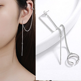 Bông tai chữ N xỏ lỗ giữa độc đáo năng động