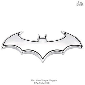 Logo Batman 3D Dán Xe Vespa Honda Bằng Kim Loại Đẹp