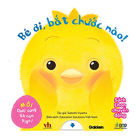 Sách - Dtpbooks - Bé ơi, bắt chước nào! - Chơi cùng Gà con Piyo! (Mới) - Sách Ehon chuyển động