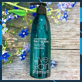 Gel mềm Livegain Premium Hair Glaze dưỡng nếp tóc tự nhiên Hàn Quốc 450ml