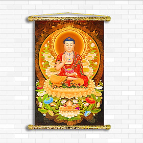 Mua Tranh Đức Phật A Di Đà   Vải canvas nẹp sáo gỗ   A1062