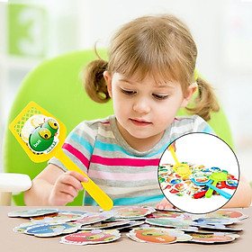 Sight Word Games for Kindergarten Learning Toy Preschool Swat The Sight Words 192 Double-Sided Designed Fly Cards and 4 Swatters for Kids Toddlers