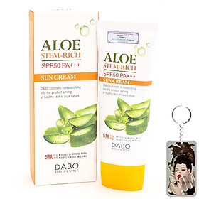 Kem chống nắng Dabo lô hội và trà xanh giúp bảo vệ, làm dịu da 70ml Tặng Móc khoá