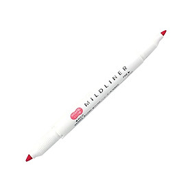 Viết Lông Dầu Dạ Quang Zebra Mildliner-MR Fine Bold Mild Red