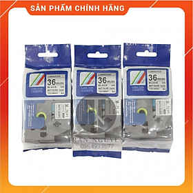 Mua  Combo 3 hộp  Nhãn In đa lớp Tz2-m961 - Đen nền bạc 36mm x 8m - Hàng nhập khẩu
