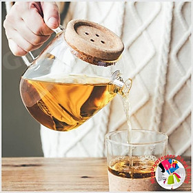 Bình nước nắp gỗ nghiêng 1L