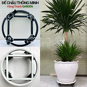 Đế Chậu Thông Minh Đa Năng Cao Câp HTG (nhiều size) Đế Lót Chậu Cây Có Bánh Xe ĐK  23 30 36 40 50 cm Siêu Chắc Khỏe Chịu Lực Đến 400kg kệ để chậu cây có bánh xe di chuyển