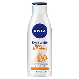 Sữa Dưỡng Thể Dưỡng Trắng Nivea Giúp Phục Hồi & Chống Nắng SPF 30 (200ml) - 88310