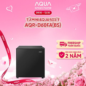 Tủ lạnh Aqua 50 lít AQR-D60FA(BS) - Freeship toàn quốc - Hàng chính hãng - Bảo hành 2 năm