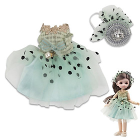 26cm Girl Doll Dress Set 1/6 Dress up Clothing Accessories Toys