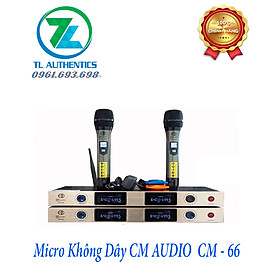 Micro không dây CM AUDIO CM-66 hàng nhập khẩu chính hãng tặng kèm pin,chống năn