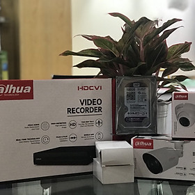 Mua Trọn bộ 2 mắt camera dahua giám sát full HD 1080 kèm ổ cứng 500gb hàng chính hãng