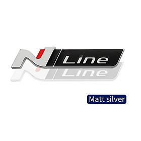 Tem chữ logo NLine dán trang trí xe ô tô