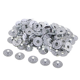 100 Pieces Metal Candle Wick Sustainers Tabs Base for Candle Making