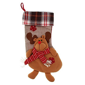 Christmas Stockings Socks Santa Candy Gift Bag Xmas Tree Hanging Ornament