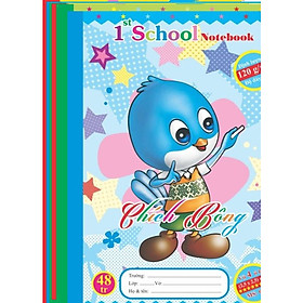 Combo 5 quyển Vở ô ly Chích Bông - 48 trang; MS: 037