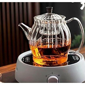 Mua Ấm thuỷ tinh 2 lõi lọc 900ml vân sọc