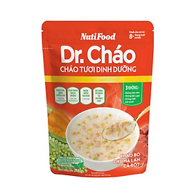 >> SO SÁNH GIÁ CHÁO TƯƠI DINH DƯỠNG DR.CHÁO GÓI 240G - BÒ ĐẬU HÀ LAN CÀ RỐT | Shopee Lazada Sendo Tiki | Nên mua ở đâu rẻ nhất 2 Cháo tươi dinh dưỡng Dr.Cháo gói 240g - Bò đậu hà lan cà rốt