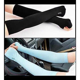 Găng tay chống nắng cánh tay nam nữ Xanh da trời