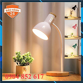 Mua Đèn Học Đế Gỗ Để Bàn Dùng Bóng Đèn LED Bulb Của Rạng Đông Chống Cận Thị